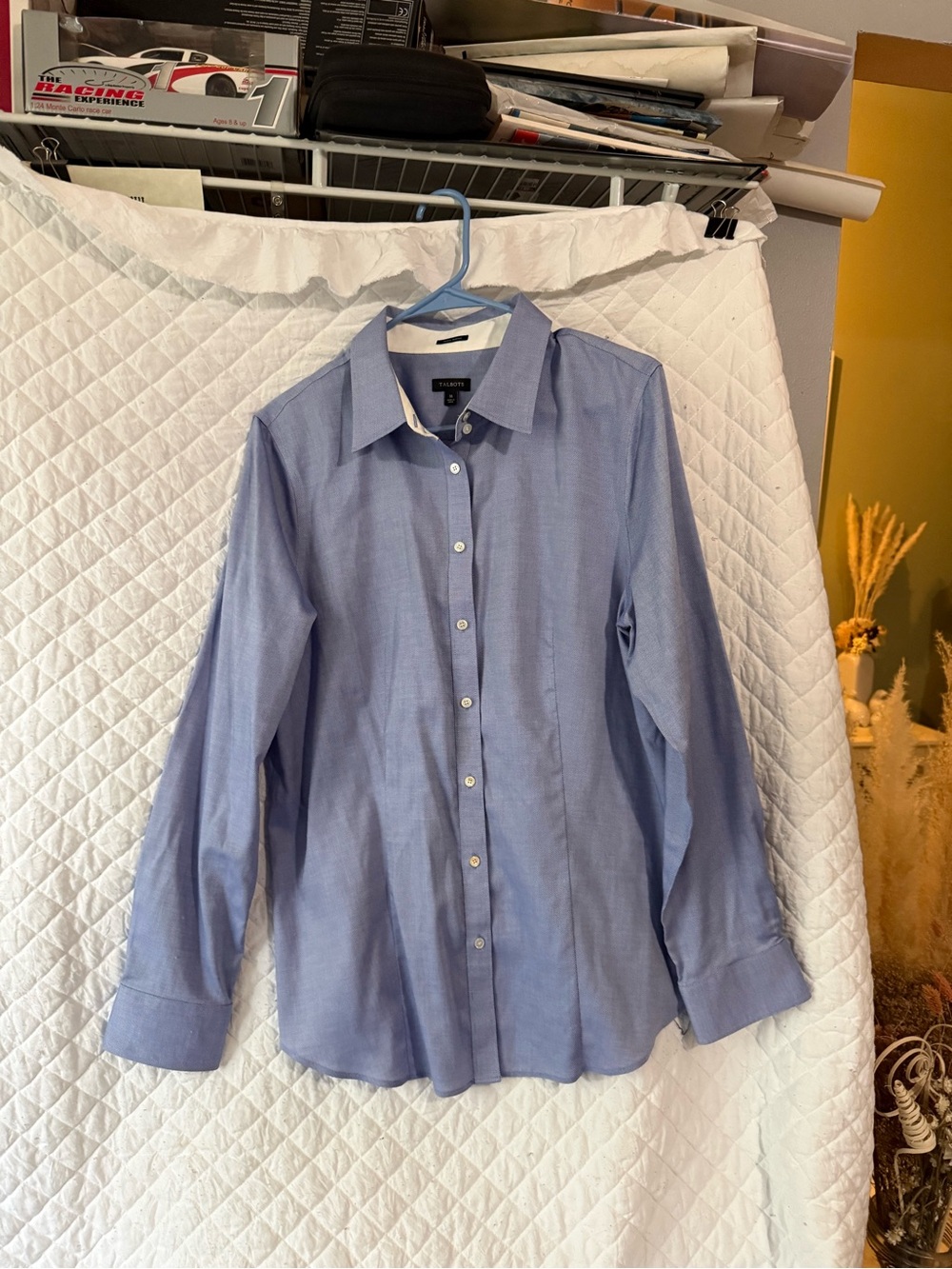 Talbots Women’s Light Blue Button-Down Dress Shirt